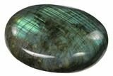 Flashy, Polished Labradorite Palm Stone - Madagascar #142828-2
